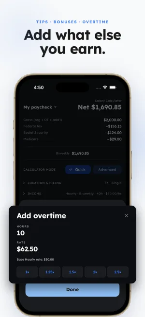 Stub44 — Overtime & bonuses