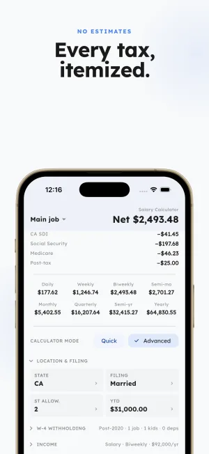 Stub44 — Itemized taxes
